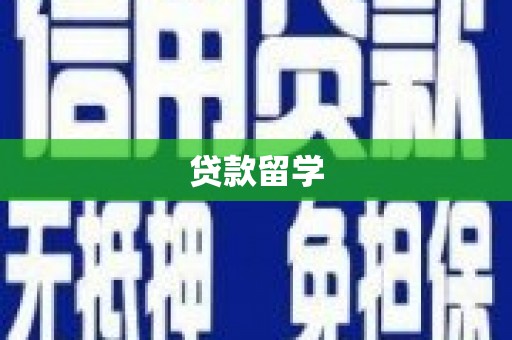 桦甸贷款留学