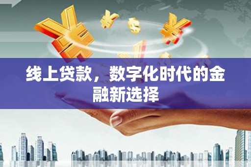 桦甸线上贷款，数字化时代的金融新选择